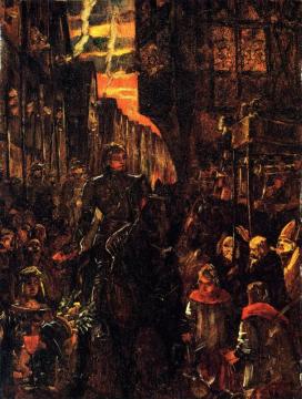 Einzug Friedrich Des Siegreichen In Heidelberg Artwork by Wilhelm Trübner