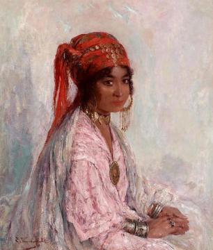 Algerian Beauty (beauté Algérienne) Artwork by Edouard Verschaffelt