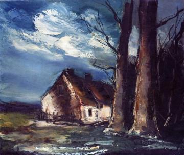A House Near Large Trees Artwork by Maurice De Vlaminck