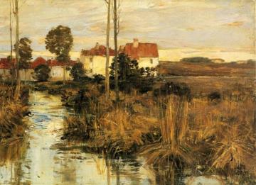 Autumn Twilight Artwork by Frederick Childe Hassam