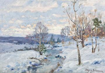 Winter Landscape Artwork by Jorgen Sorensen