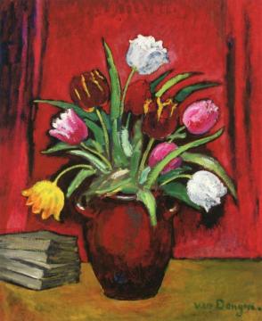 Vase Of Tulips Artwork by Kees Van Dongen