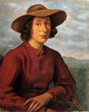 Portrait of A.A. Cherkesova-Benois Artwork by Zinaida Serebriakova