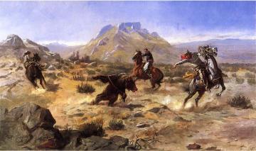 Capturing the Grizzly Artwork by Charles Marion Russell