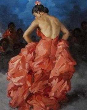 Gitana Bailando Artwork by Francisco Rodriguez Sanchez Clement