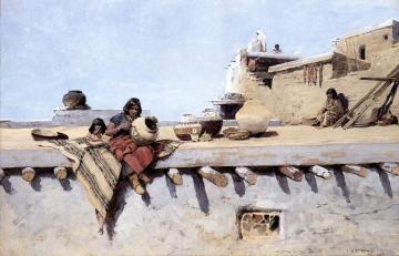 Painting Pots Artwork by Henry F. Farny