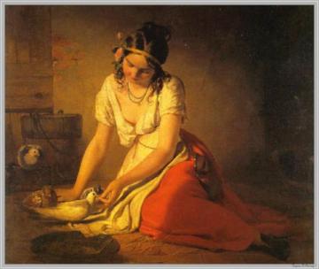 The Deaf Girl Artwork by Friedrich von Amerling