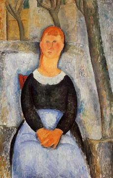 The Beautiful Grocer Artwork by Amedeo Modigliani
