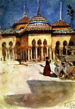 Granada, The Alhambra Artwork by Vasili Ivanovich Surikov