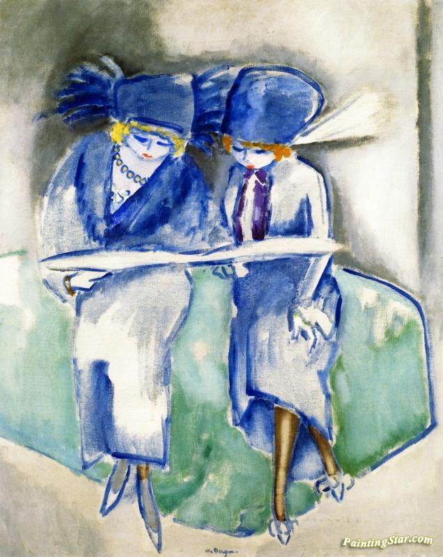 Two Cousins Artwork by Kees Van Dongen