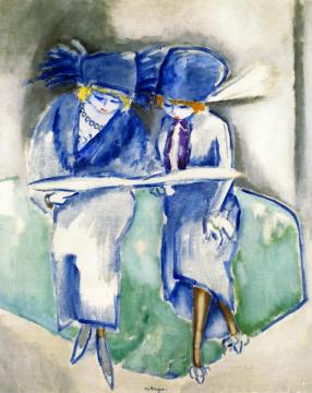 Two Cousins Artwork by Kees Van Dongen