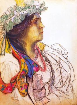 Wanda Siemaszkowa Artwork by Stanislaw Wyspianski