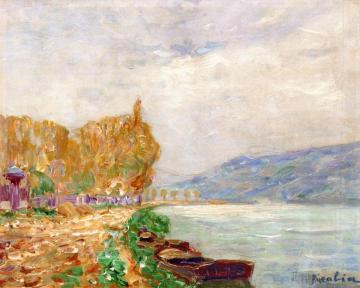 Canal at Saint-Mammes Artwork by Francis Picabia