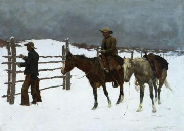 The Fall of the Cowboy Artwork by Frederic Remington