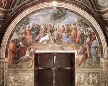 The Parnassus (stanza Della Segnatura) Artwork by Raphael