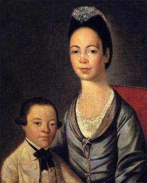 Mrs. Aaron Lopez And Her Son Jushua Artwork by Gilbert Stuart