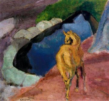 The Yellow Pony Artwork by Daniel Vazquez Diaz