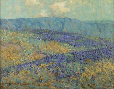 Blue Flowers, 1919 Artwork by Granville Redmond