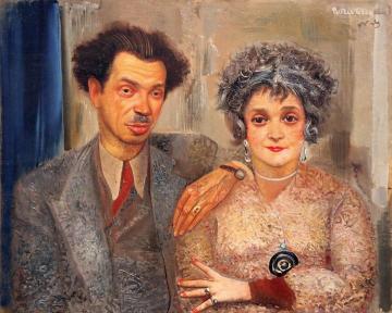 Portrait Of Painter N.v. Remizov With His Wife Artwork by Boris Grigoriev