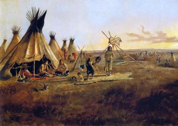 The Silk Robe Artwork by Charles Marion Russell