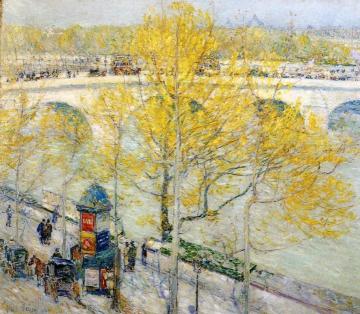 Pont Royal, Paris Artwork by Frederick Childe Hassam