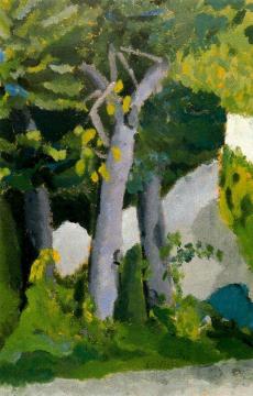 Trees In Fuenterrabía Artwork by Daniel Vazquez Diaz