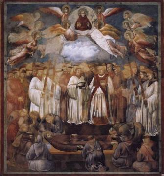 Legend Of St Francis: 20. Death And Ascension Of St Francis (upper Church, San Francesco, Assisi) Artwork by Giotto di Bondone