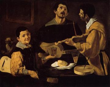 Three Musicians Artwork by Diego Velazquez