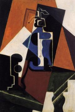 Seltzer Bottle And Glass Artwork by Juan Gris