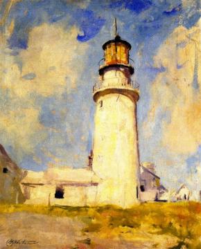 Highland Lighthouse Artwork by Charles W. Hawthorne