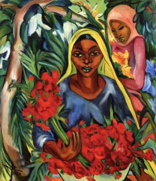 The Flower Market, Cape Town Artwork by Irma Stern