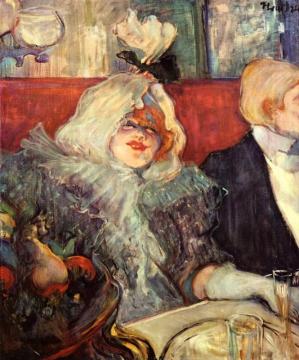 In A Private Room At The Rat Mort Artwork by Henri de Toulouse-Lautrec