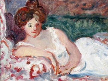 Woman Lying Down Artwork by Louis Valtat