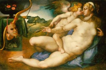 Venus And Cupid Artwork by Giorgio Vasari