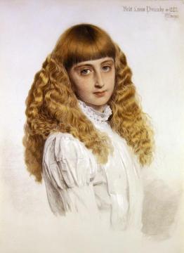 Portrait of Violet Louisa Ponsonby Artwork by Anthony Frederick Sandys
