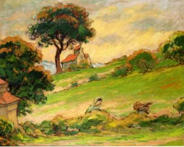 Breton Landscape Artwork by Claude-Emil Schuffenecker
