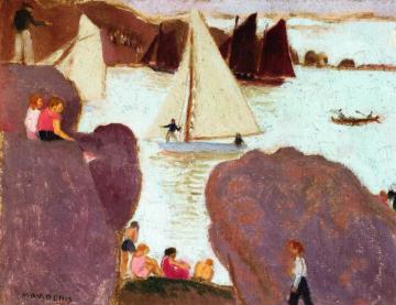 Day Of Racing At Ploumanach Artwork by Maurice Denis