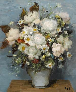 Peonies Artwork by Marcel Dyf