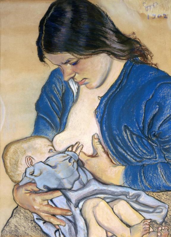 Motherhood, 1902 Artwork by Stanislaw Wyspianski
