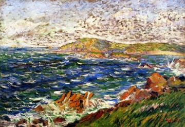Still Northwest Breeze, Saint-Briac Artwork by Paul Signac