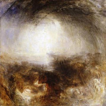 Shade and Darkness - the Evening of the Deluge Artwork by Joseph Mallord William Turner