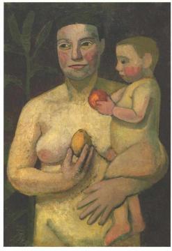 Mother and Child Artwork by Paula Modersohn-Becker