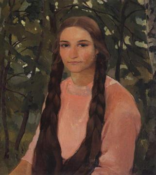 Portrait of E.M. Edwards Artwork by Zinaida Serebriakova