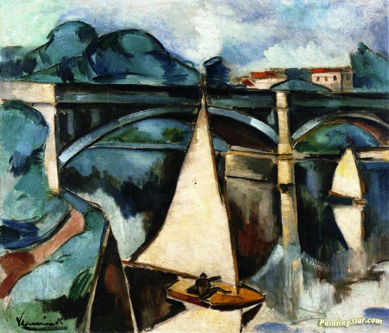 Sailboats At Chatou Artwork by Maurice De Vlaminck