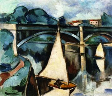 Sailboats At Chatou Artwork by Maurice De Vlaminck