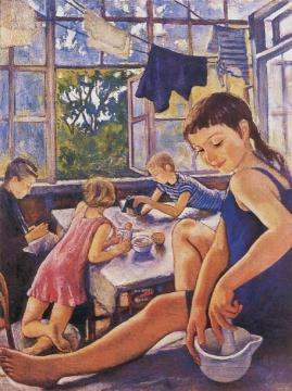 On The Terrace In Kharkov Artwork by Zinaida Serebriakova