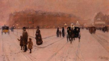 A City Fairyland Artwork by Frederick Childe Hassam