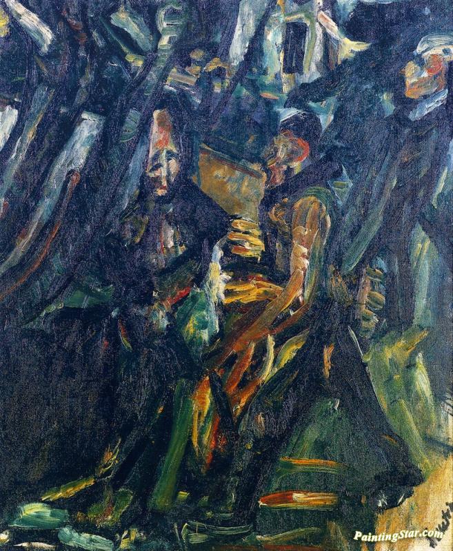 Landscape With Figures Artwork by Chaim Soutine