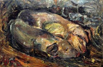 Two Pigs Artwork by Chaim Soutine