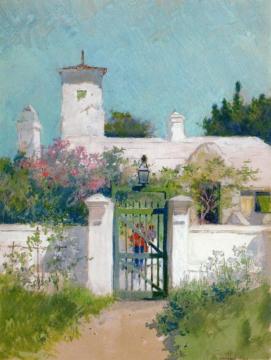 The Green Gate, Bermuda Artwork by Ross Sterling Turner